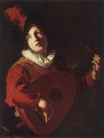 Manfredi, Bartolomeo - Lute Playing Young